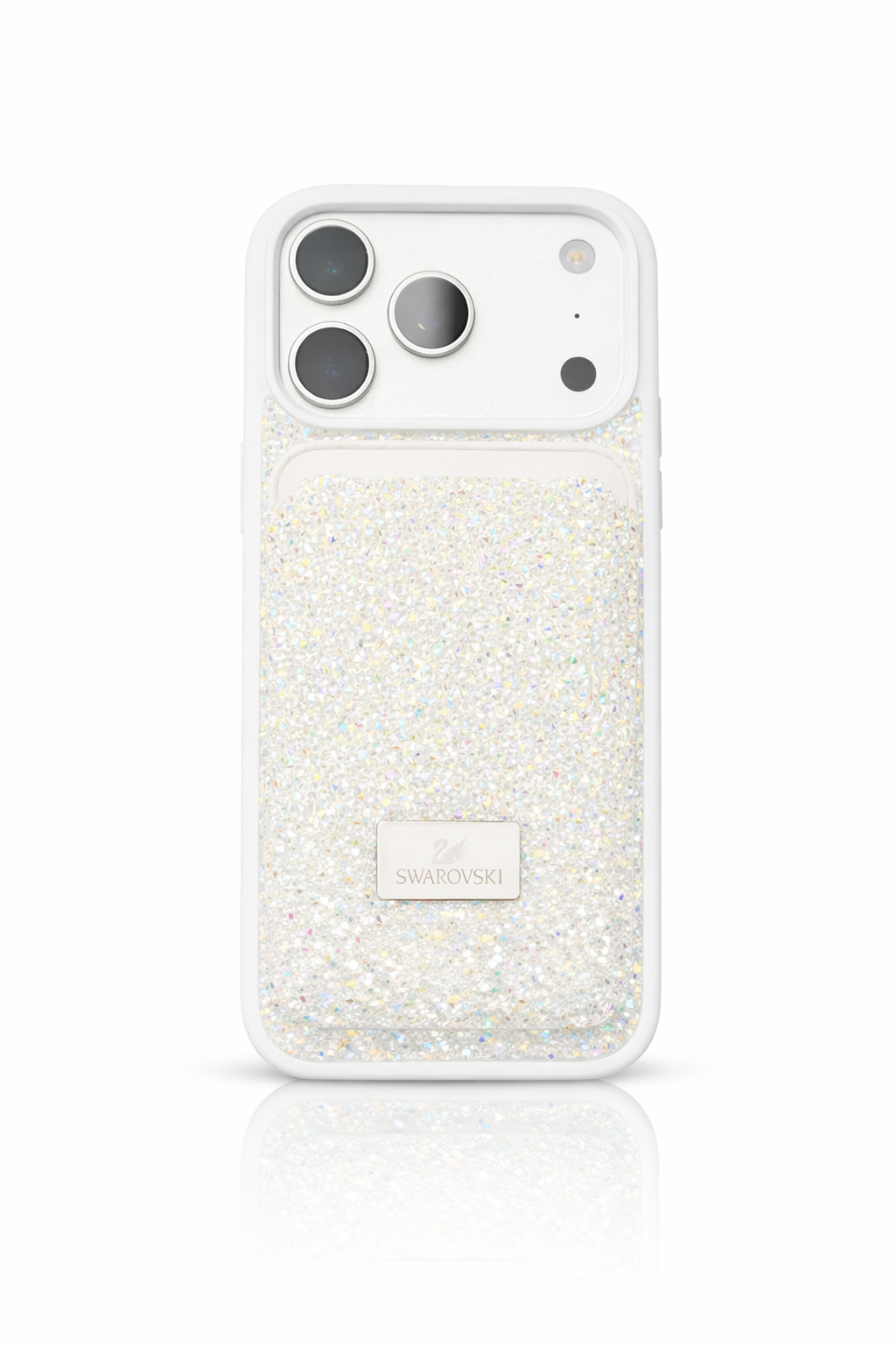Swarov Case + MagSafe Card Holder – White