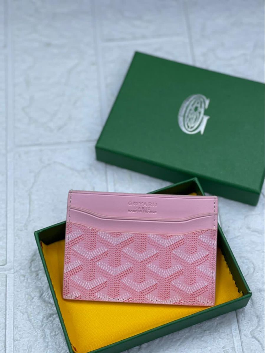 GOYARD Card Holder - Baby Pink