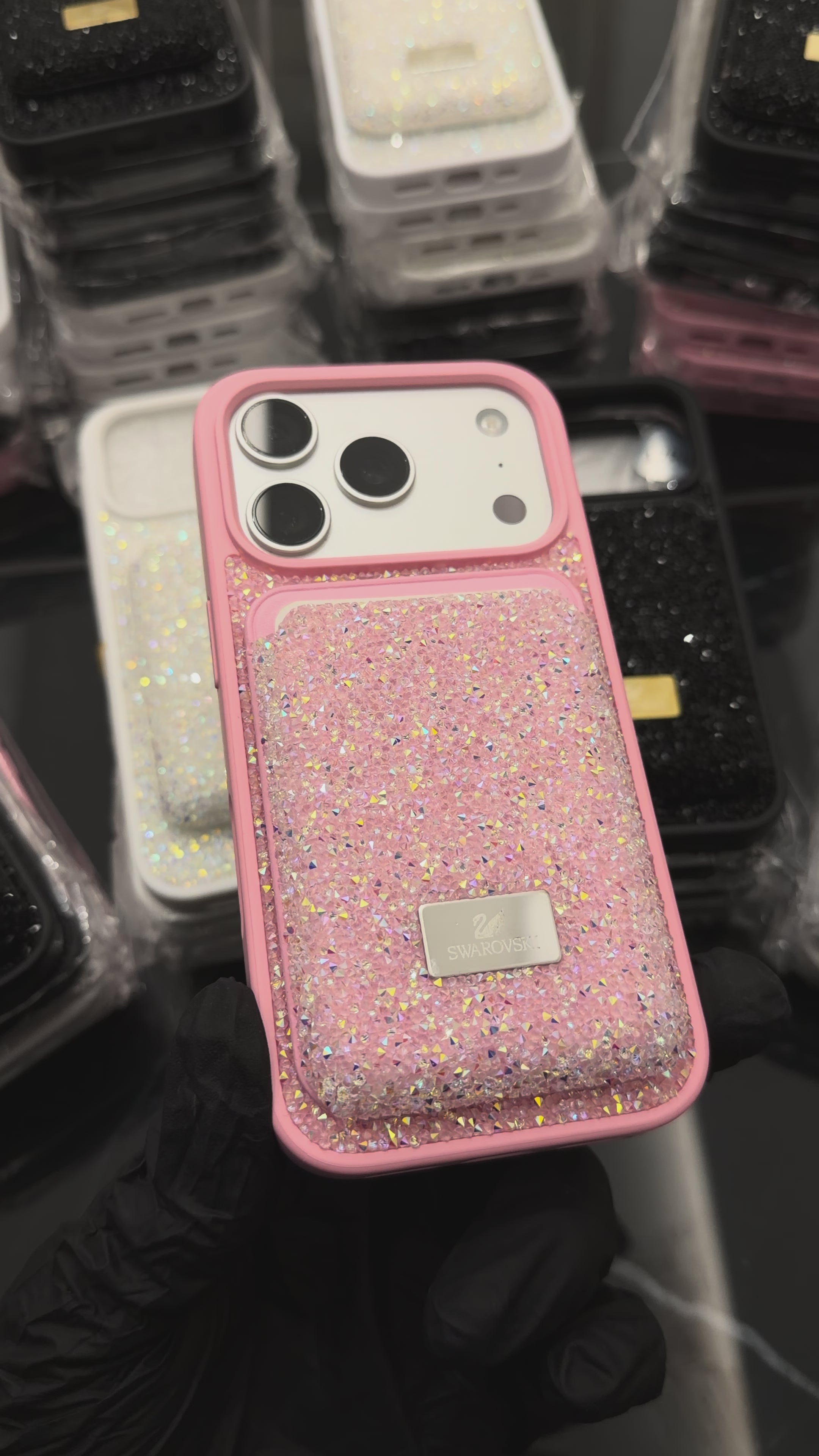 Swarov Case + MagSafe Card Holder – Baby Pink